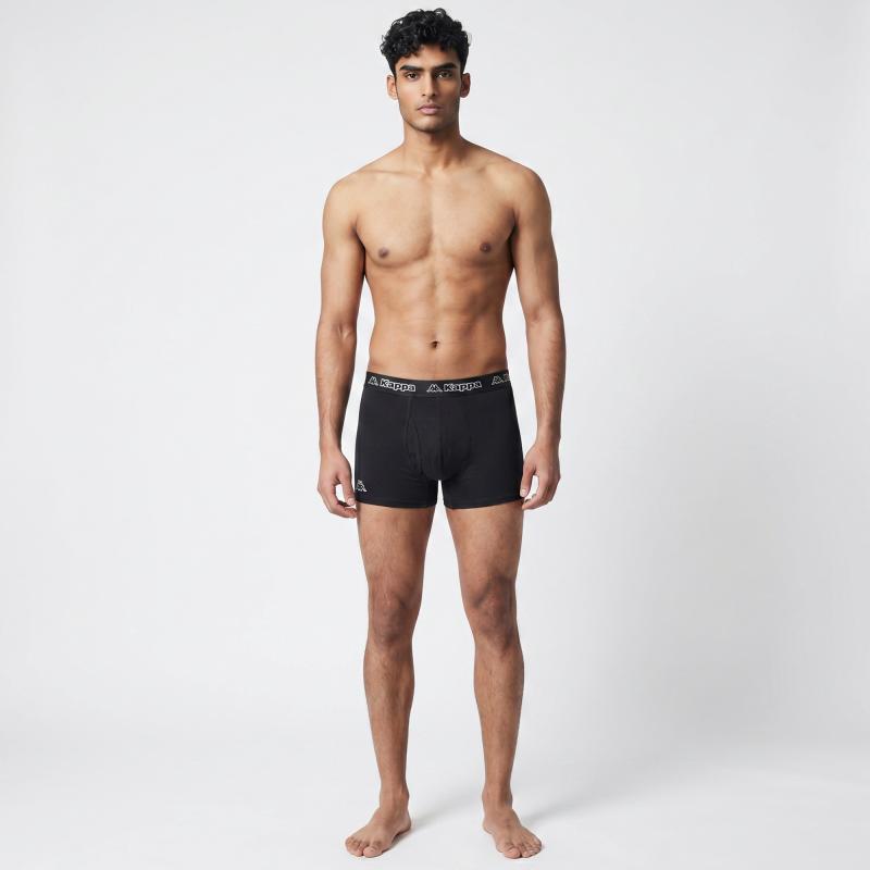 KAPPA 4er Pack Herren Boxershort (18-3949) Black-Blue-Turquoise Gr. L