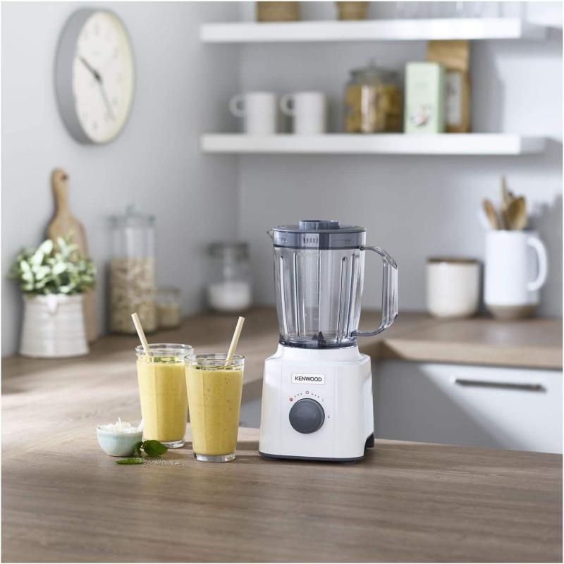 Kenwood Blend-X Compact Mixer 350 W 1.6 Liter - 2 Geschwindigkeiten und Puls  -Edelstahl Weiß 