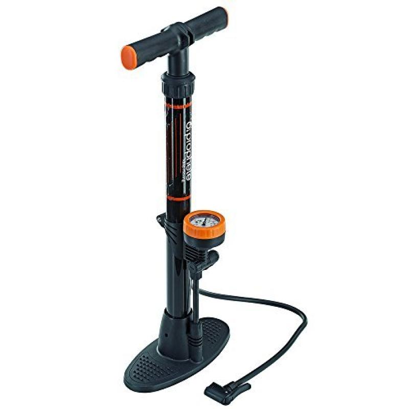 Prophete Stand-Luftpumpe mit Manometer Lnge 560 mmund Duo-Kopf fr alle Ventile 