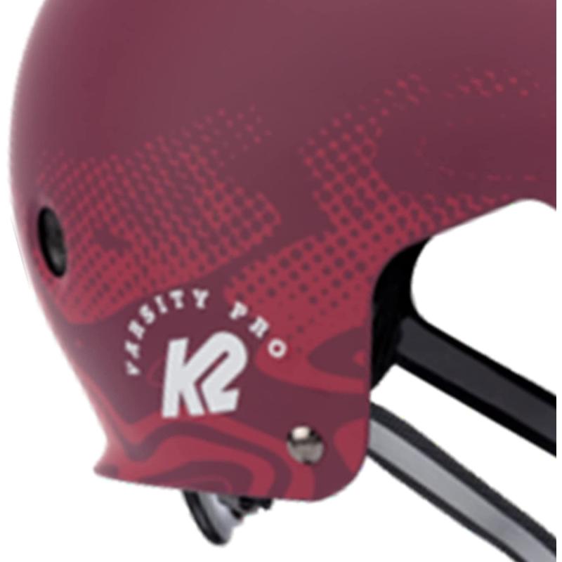 K2 Skate Varsity PRO Helmet Unisex – Erwachsenen Skatehelm — Burgundy —M (55 - 58cm)