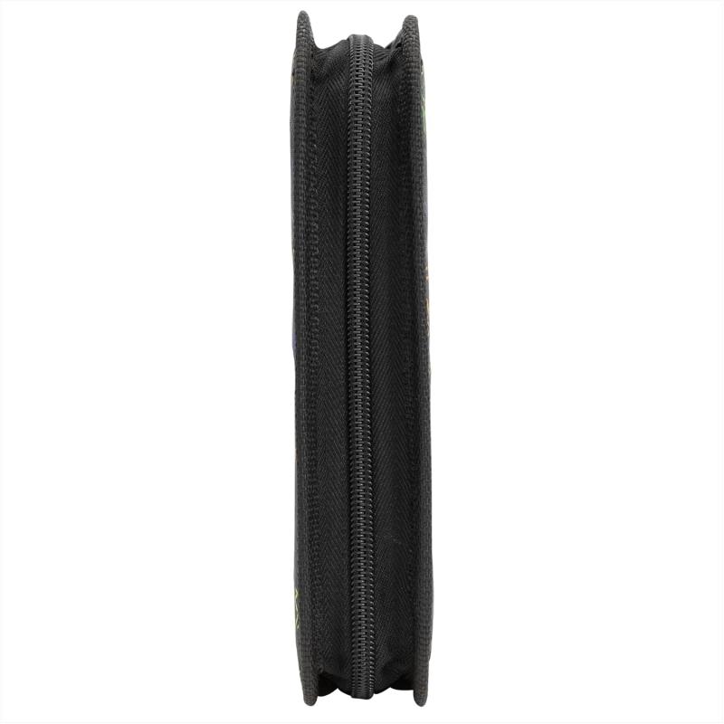 idena 2.2911 Schüler-Etui,28tlg.Federmappe mit Reißverschluss, Design SCHWARZ - SKATEBOARD