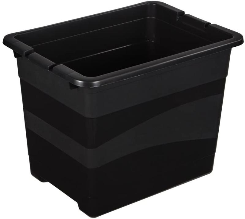 keeeper Transportbehälter mit Deckel und Schiebeverschluss, 39,5 x 29,5 x 30 cm, 24 l, Eckhart REAL