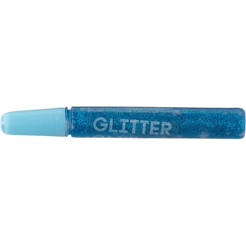 folia 574 - Glitter Glue, Klebestifte mit Glitzer, 10 Stifte sortiert in 10 Farben