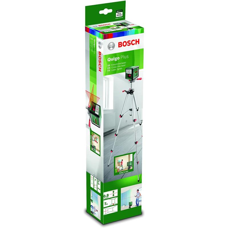 Bosch Kreuzlinienlaser Quigo Plus mit Stativ