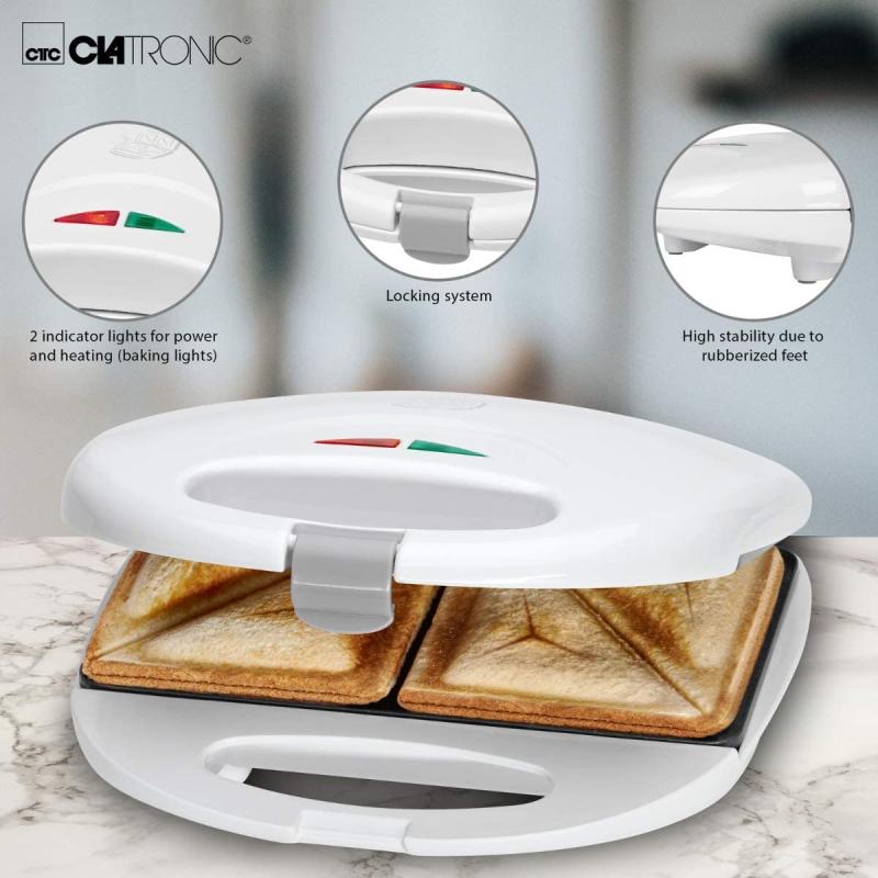 Clatronic Sandwichtoaster ST3477 weiß
