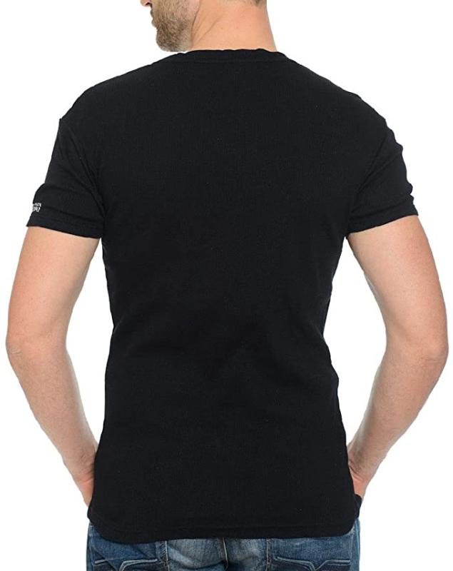 Geographical Norway Herren Uni T-Shirt JUBA Kurzarm (L - Schwarz)