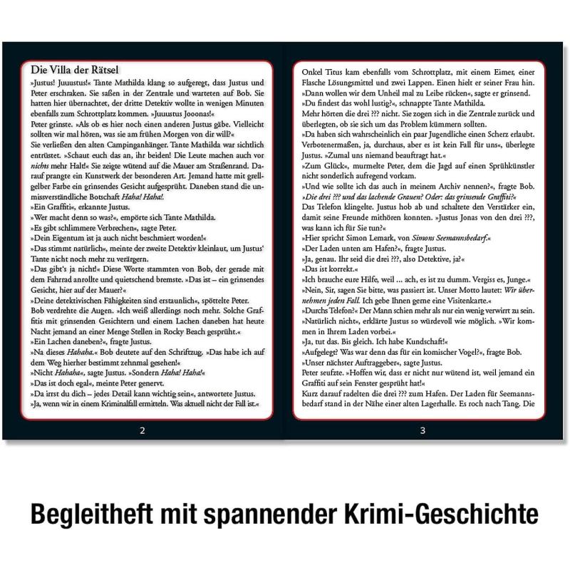 KOSMOS 697976 Krimi Puzzle Die drei ??? Die Villa der Rätsel, 300 Teile