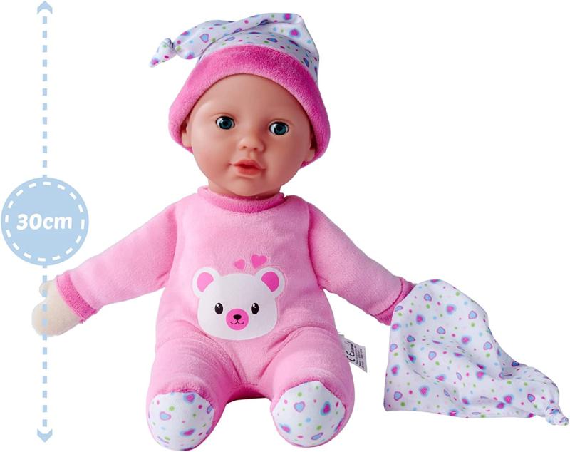 Simba - Laura Nachtlicht, Weichkörperpuppe mit Licht und Melodie, 30 cm