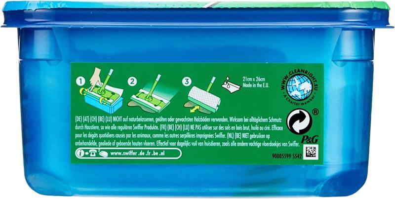 3 x Swiffer WET Bodenwischer FEUCHTE Bodentücher Nachfüllpack mit frischem Zitrusduft 24 St.