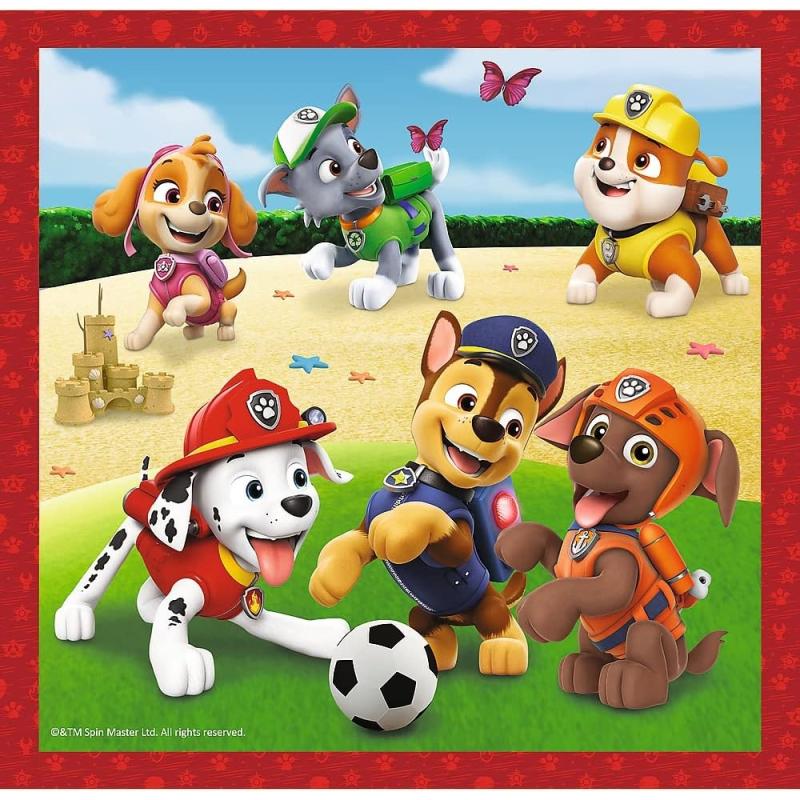 Trefl 34867 PAW Patrol Fröhliche Welpen-3in1 Elementen-Puzzles 20 bis 50 