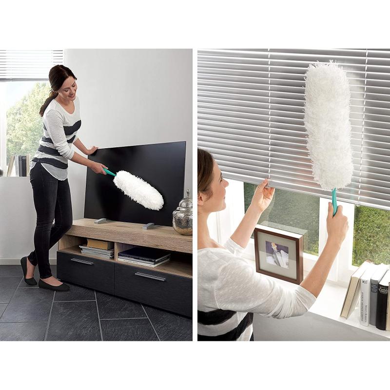 Leifheit Staubwedel Duster XL mit antistatischen Mikrofasern gegen Staub