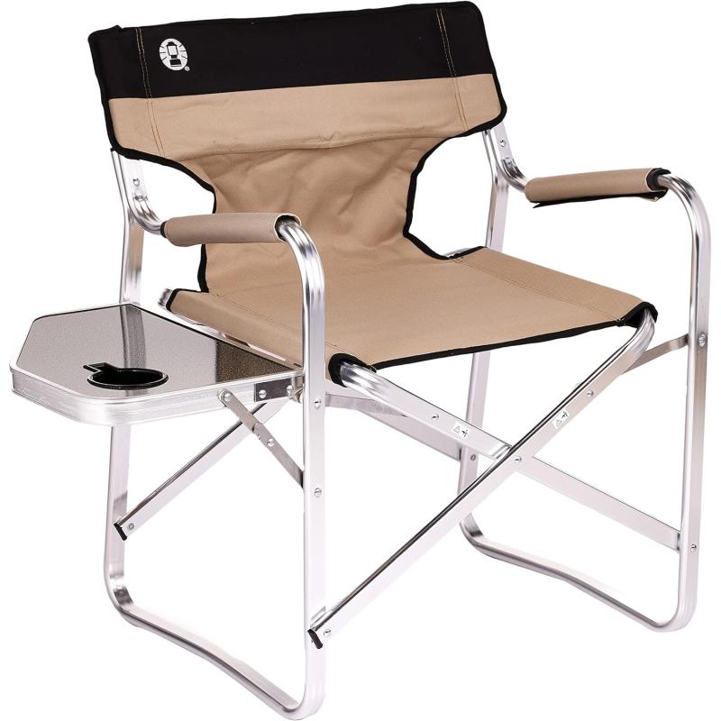 Coleman Deck Chair mit Ablage Farbe:Khaki - AUSSTELLUNGSSTÜCK