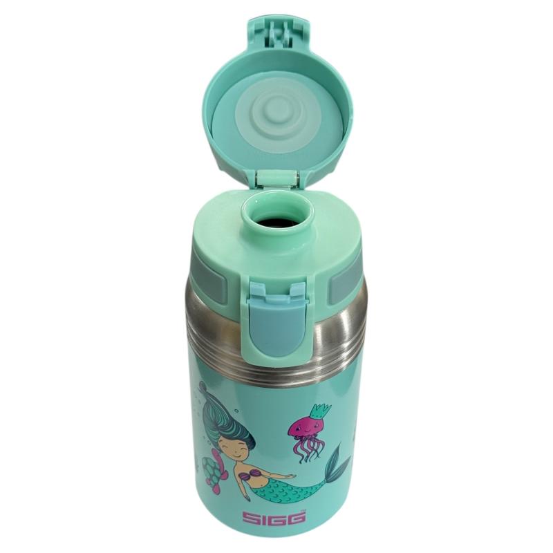 SIGG - Edelstahl Trinkflasche 0,5L - OCEANA MEERJUNGFRAU - BPA-frei - TÜRKIS