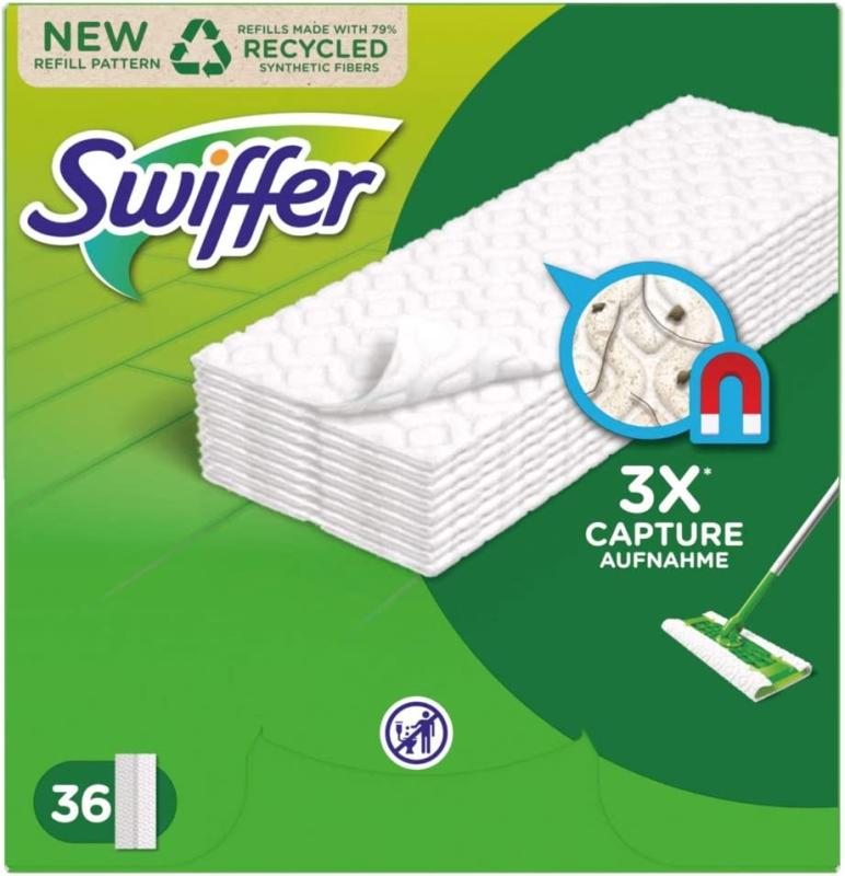 Swiffer DRY Bodenwischer Boden Staubtücher Nachfüllpack 36 Tücher