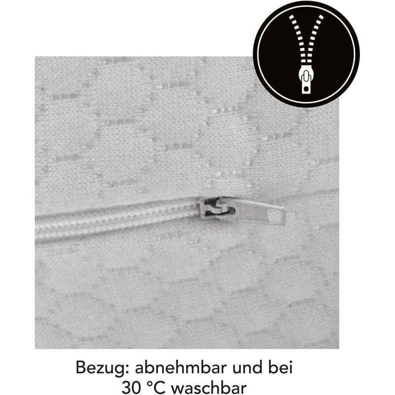 MAXXMEE Seitenschläfer-Kissen Kissen aus Memory-Schaum Mit kühlender Gel-Schicht und hoher Atmungsaktivität Mit abnehmbarem Bezug