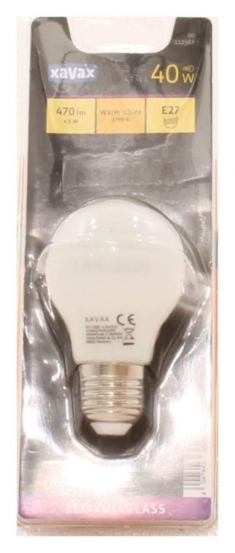 Xavax Glhbirne warmwei  LED-Lampe (warmwei) [Energieklasse A++]  