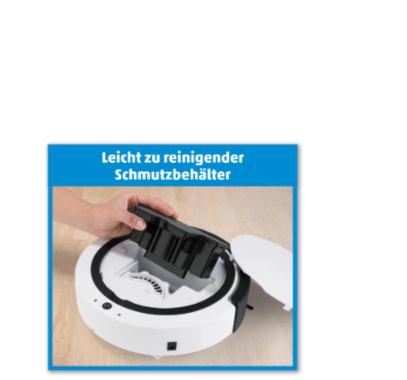 CLEANmaxx 0546 Saugroboter 2 in1 Saugen & Wischen - Weiss