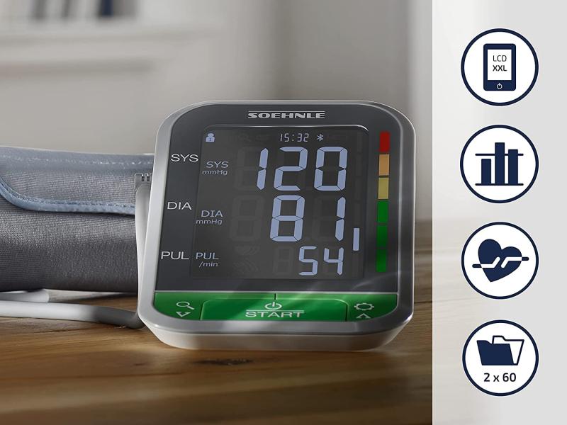 Soehnle Oberarm Blutdruckmessgerät Systo Monitor Connect 400 mit Bluetooth®
