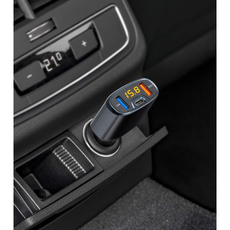 Technaxx QC3.0 & USB-C KFZ-Ladeadapter TE18