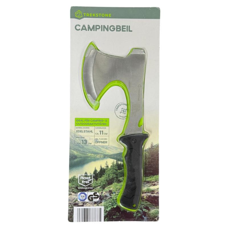 Trekstone CAMPINGBEIL Inkl. Kopftasche mit Gürtelschlaufe, Klingenlänge: ca. 11 cm