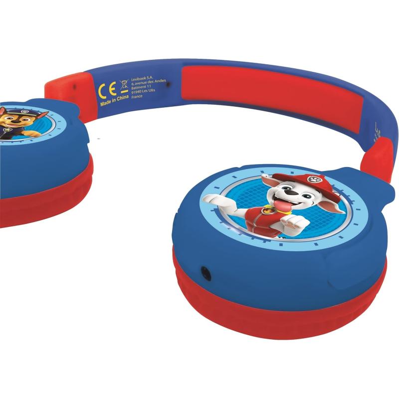 LEXIBOOK 2-in-1-Bluetooth & Kabelgebundene Kopfhörer PAW PATROL