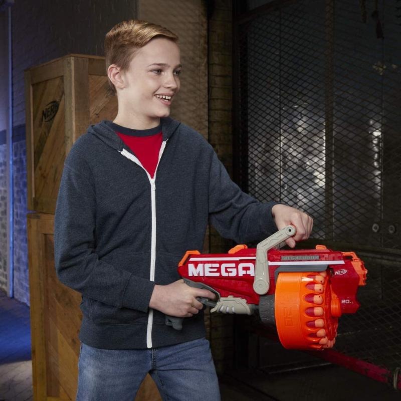 Hasbro Megalodon Nerf N-Strike Mega Blaster mit 20 Nerf Mega Whistler Darts