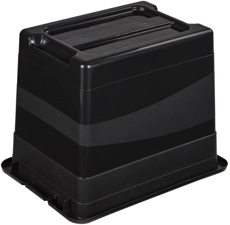 keeeper Transportbehälter mit Deckel und Schiebeverschluss, 39,5 x 29,5 x 30 cm, 24 l, Eckhart REAL
