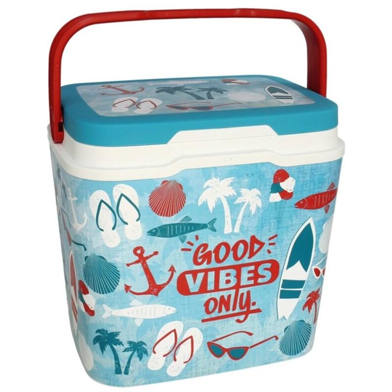 Life Story KÜHLBOX 29L -Summer Print - GOOD VIBES only - 39 x 27 x 37 cm