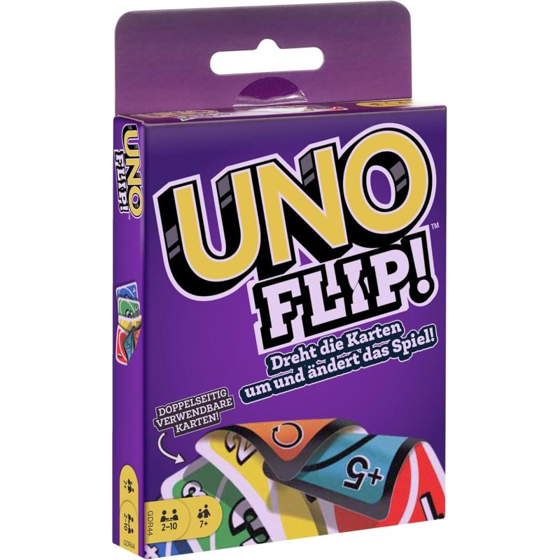 Mattel Games GDR44 - UNO Flip Kartenspiel - LILA