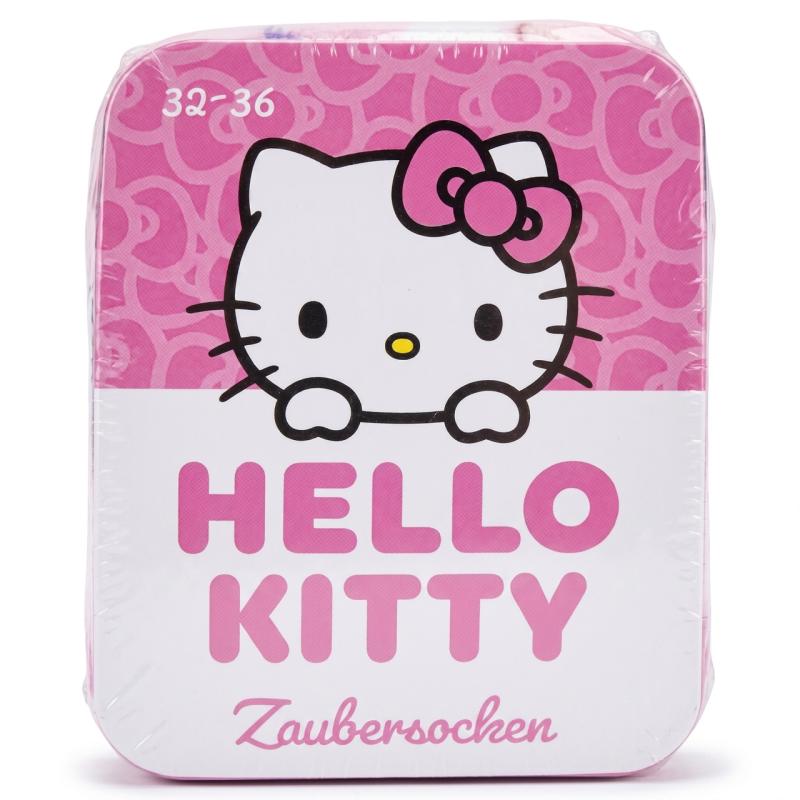 HELLO KITTY 1 Paar Kinder Zaubersocken Rosa 32-36