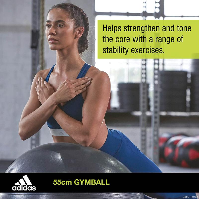 Adidas Training - Gymnastikball Grau, Ø 65 cm