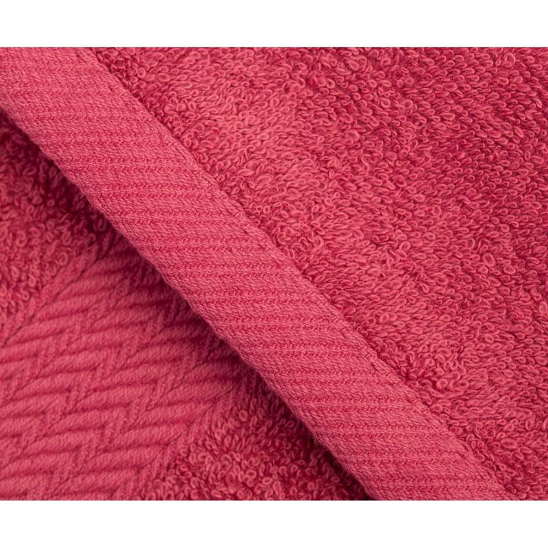 Gözze - Frottier-Set, 2 Handtücher (50 x 100 cm), 2 Duschtücher (70 x 140 cm) und 2 Gästetücher (30 x 50 cm), 100% Baumwolle, 480 g/m² - ROT