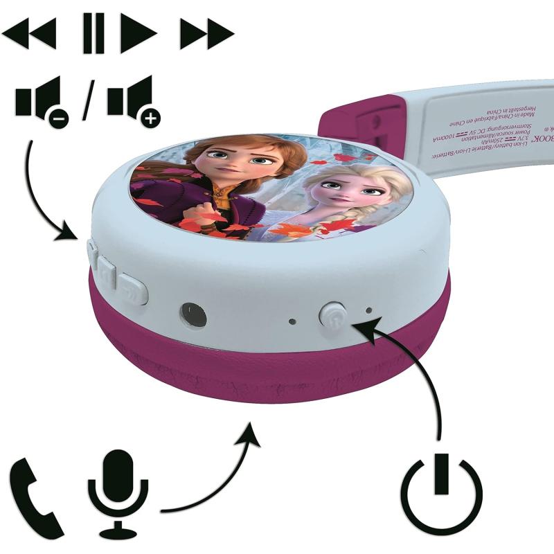 LEXIBOOK 2-in-1-Bluetooth & Kabelgebundene Kopfhörer FROZEN