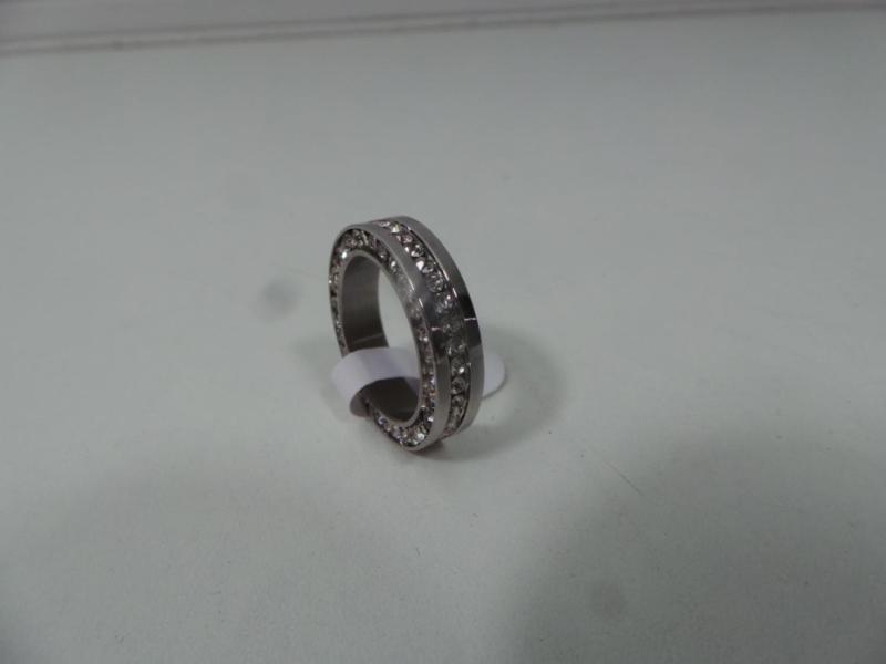 Silberring mit Zirkonen gr. 8