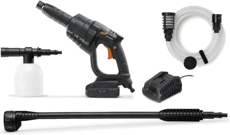 HAMMERSCHMITT 20-V-Akku-Druckreiniger verwendbar als Druckreiniger, zum Ausbringen von Reinigungsmitteln und zur Bewässerung