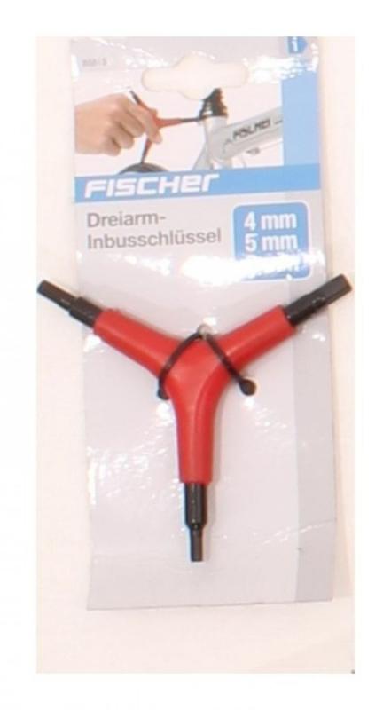 Fischer Dreiarm-Inbusschlssel, Metallic-Orange, One Size 