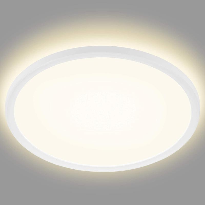 Brilo LED Panel, Deckenleuchte 22 Watt, 3.000 Lumen, 4.000 Kelvin, Weiß, Rund, Ø 42cm,
