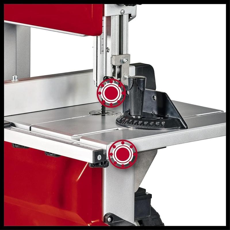 Einhell Bandsäge TC-SB 245 L (400W, max. Sägebandgeschwindigkeit 726m/min, 245 mm Durchlassbreite, max. Schnitthöhe 101 mm, neigbarer Sägetisch, Pa...