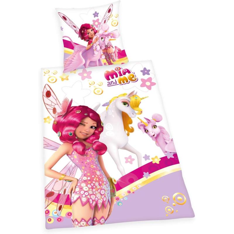 Herding MIA & ME Bettwäsche-Set, Wendemotiv, Kopfkissenbezug 80 x 80 cm, Bettbezug 135 x 200 cm, Baumwolle/Renforcé