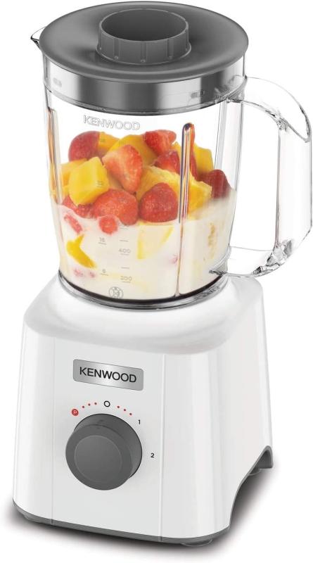 Kenwood Blend-X Compact Mixer 350 W 1.6 Liter - 2 Geschwindigkeiten und Puls  -Edelstahl Weiß 