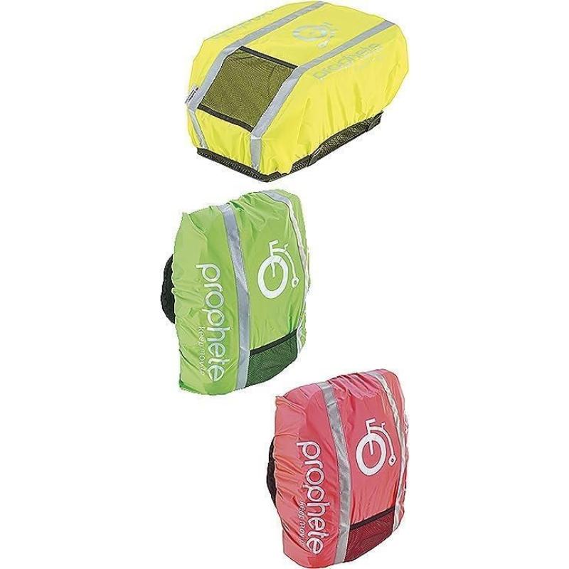 Prophete Regenabdeckung für Fahrradkörbe, reflektierend, 3M fbl. sorti. gelb, grün. rosa