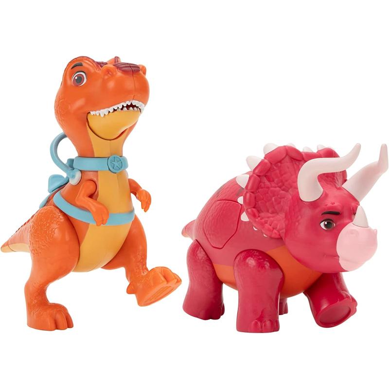 Dino Ranch DNR0008 - Deluxe Dino Pack - Biscuit und Angus, Spielzeug ab 3 Jahren