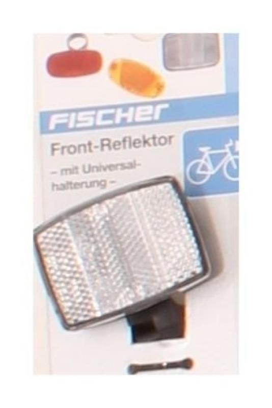 Fischer Erwachsene Front Vorbaubefestigung Reflektor, Schwarz, One Size  