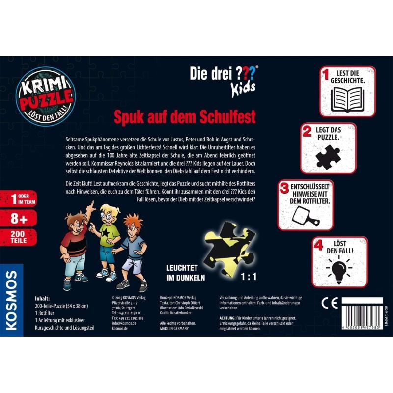 KOSMOS 697983 Krimi Puzzle Die drei ??? Kids Spuk auf dem Schulfest