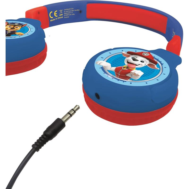 LEXIBOOK 2-in-1-Bluetooth & Kabelgebundene Kopfhörer PAW PATROL