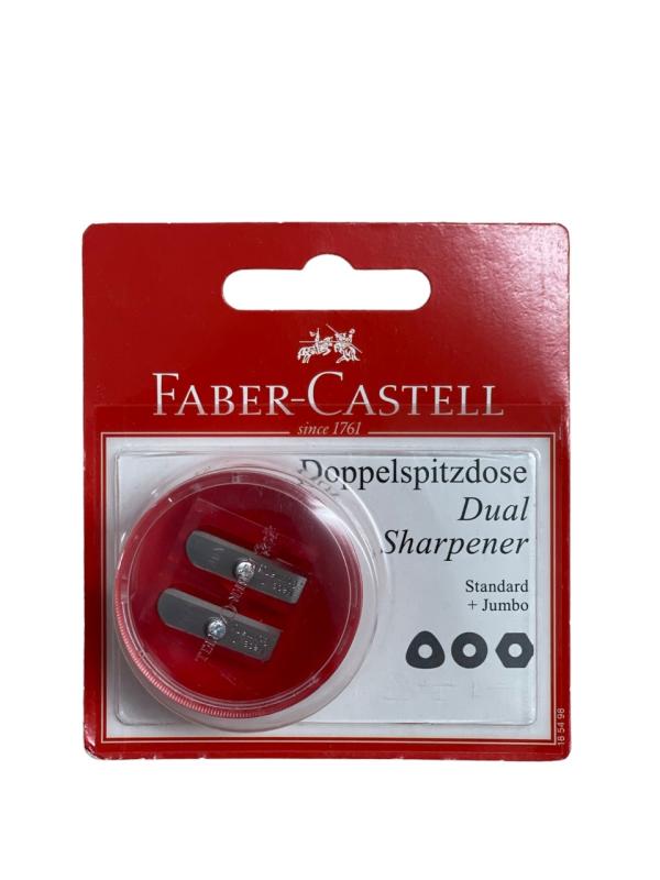 Faber Castell 185498 Doppelspitzdose"Blister" rund Standard + Jumbo Diverse Farben