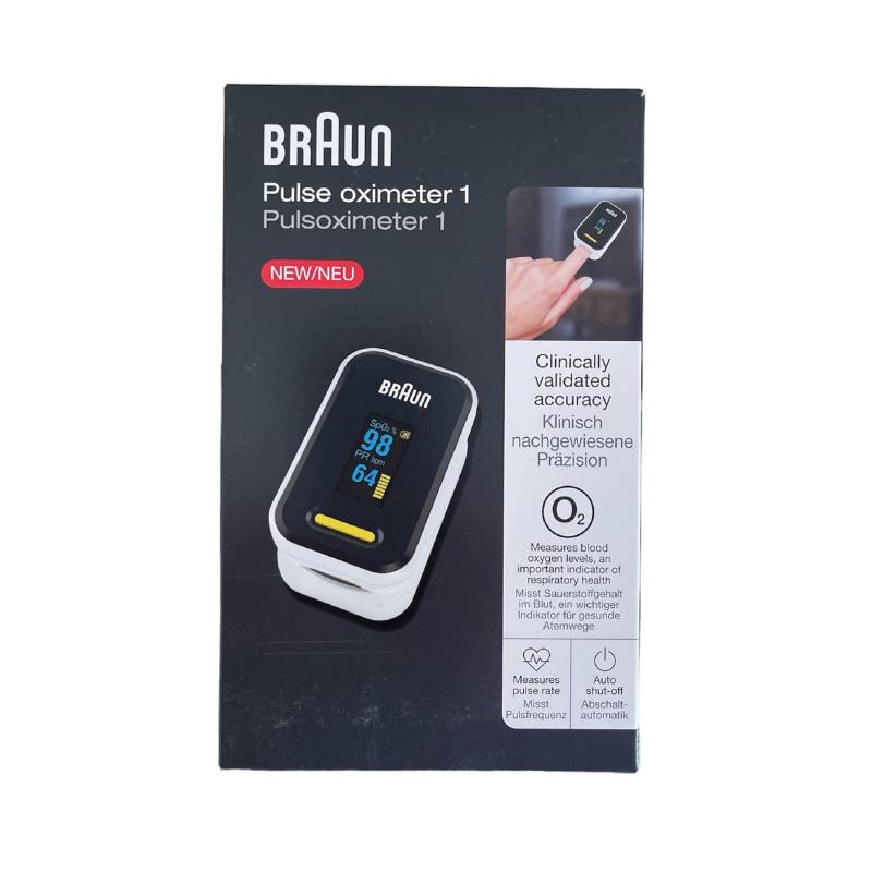 Braun Healthcare Pulsoximeter 1 (Sauerstoffsättigung, Blutsauerstoffgehalt, klinisch genaues) YK-81CEU