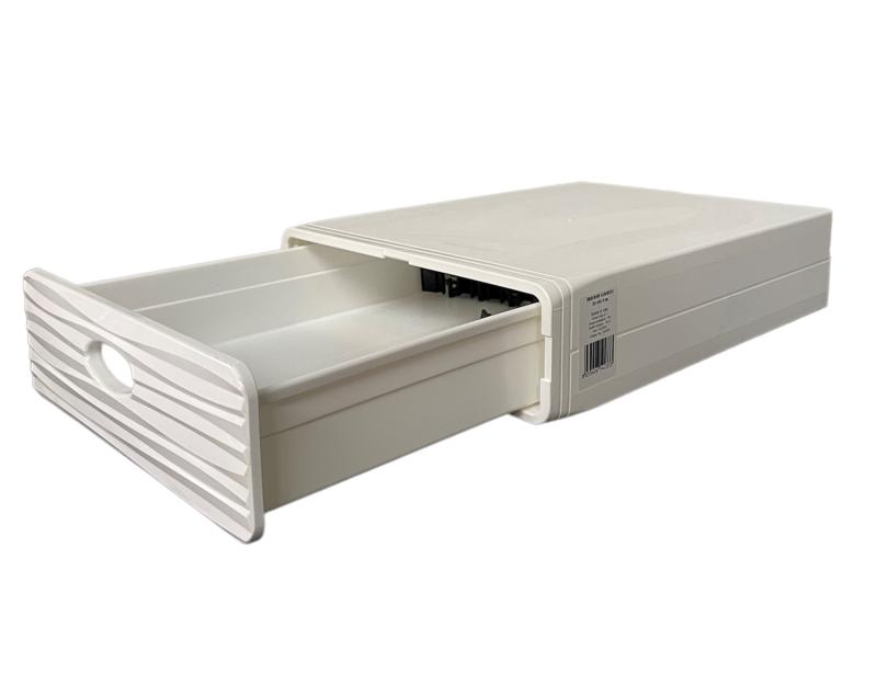 QBOX Wave Schubladenbox 1 Schub Weiss Gr. SLIM  ( 28 x 40 x 9 cm ) 