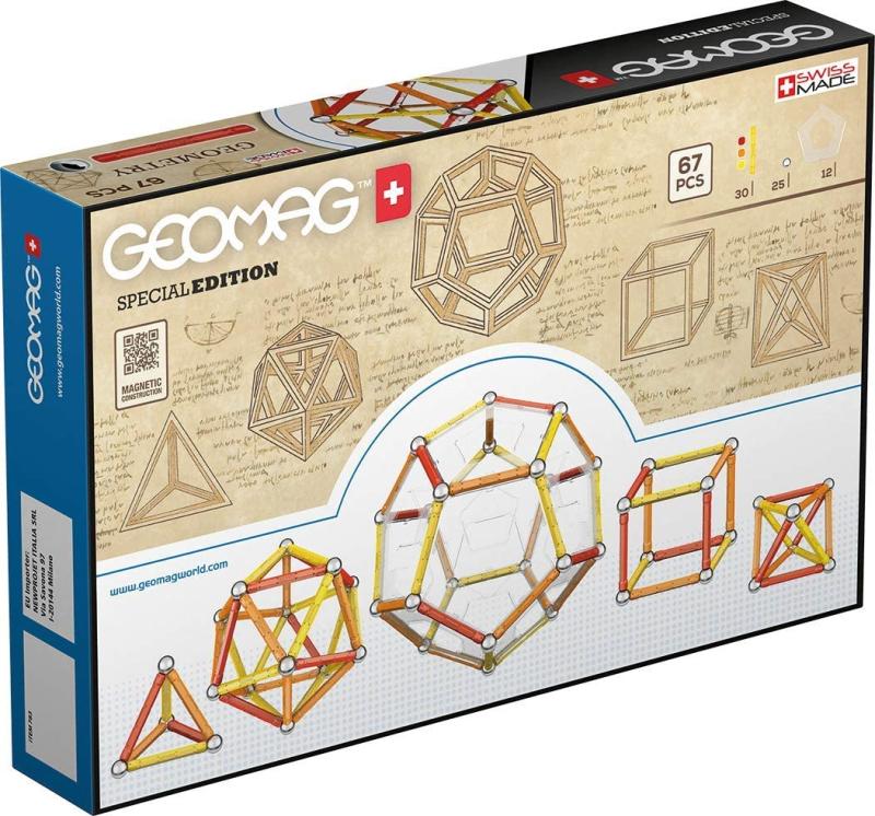 GEOMAG SPECIALEDITION - Leonardo Magnetische Geometrie - Leonardo Da Vinci - 67-teilige Box