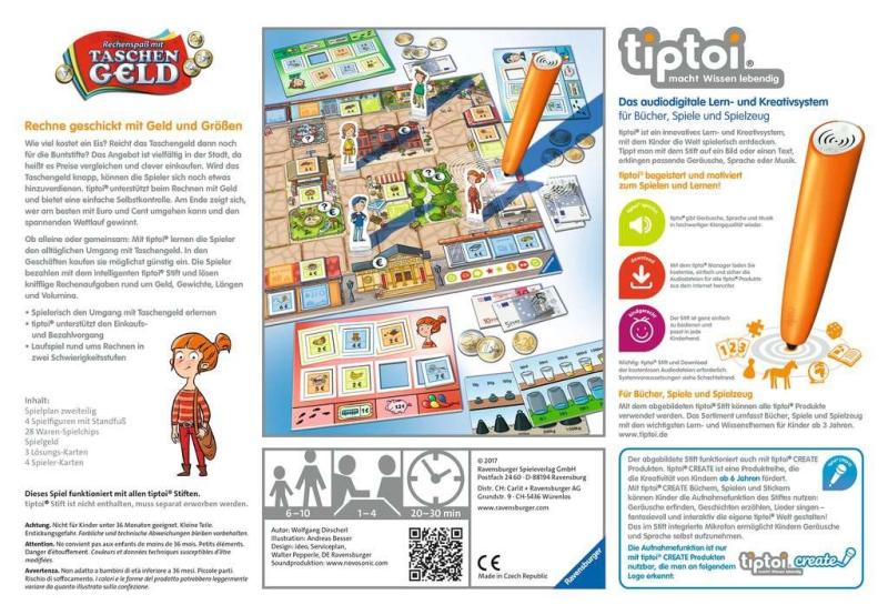 Ravensburger tiptoi 00779 - "Rechenspaß mit Taschengeld"